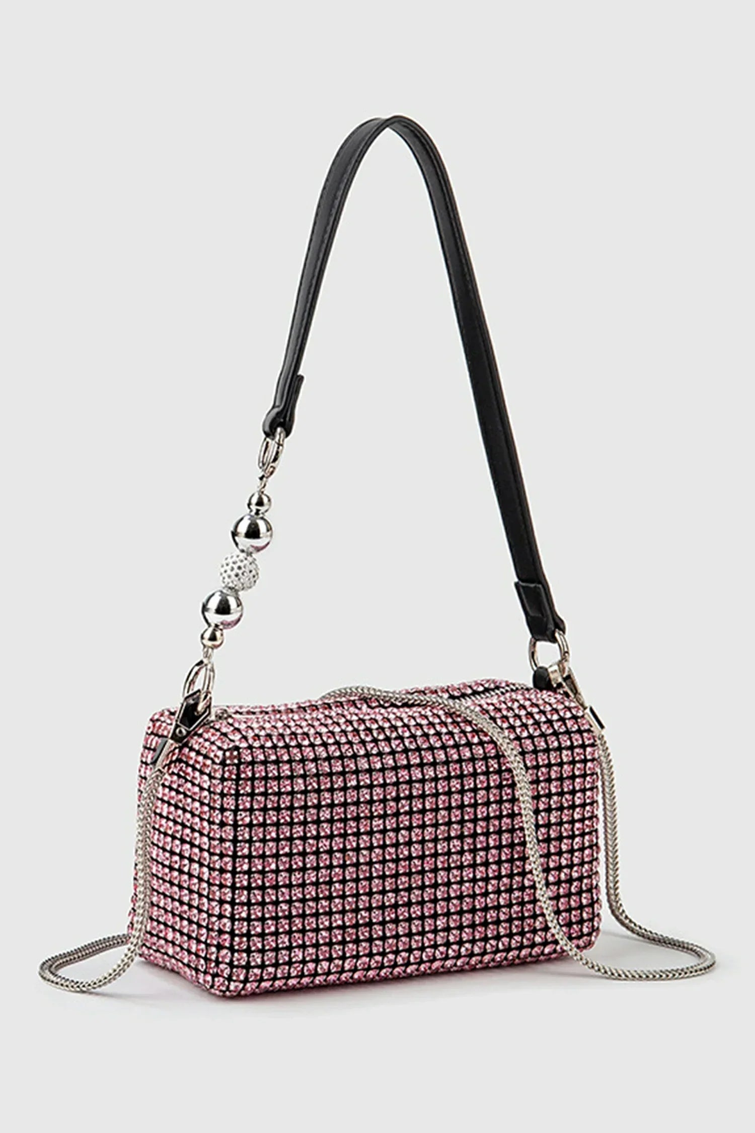DAJIA DIAMOND CHAIN PEARL HANDBAG