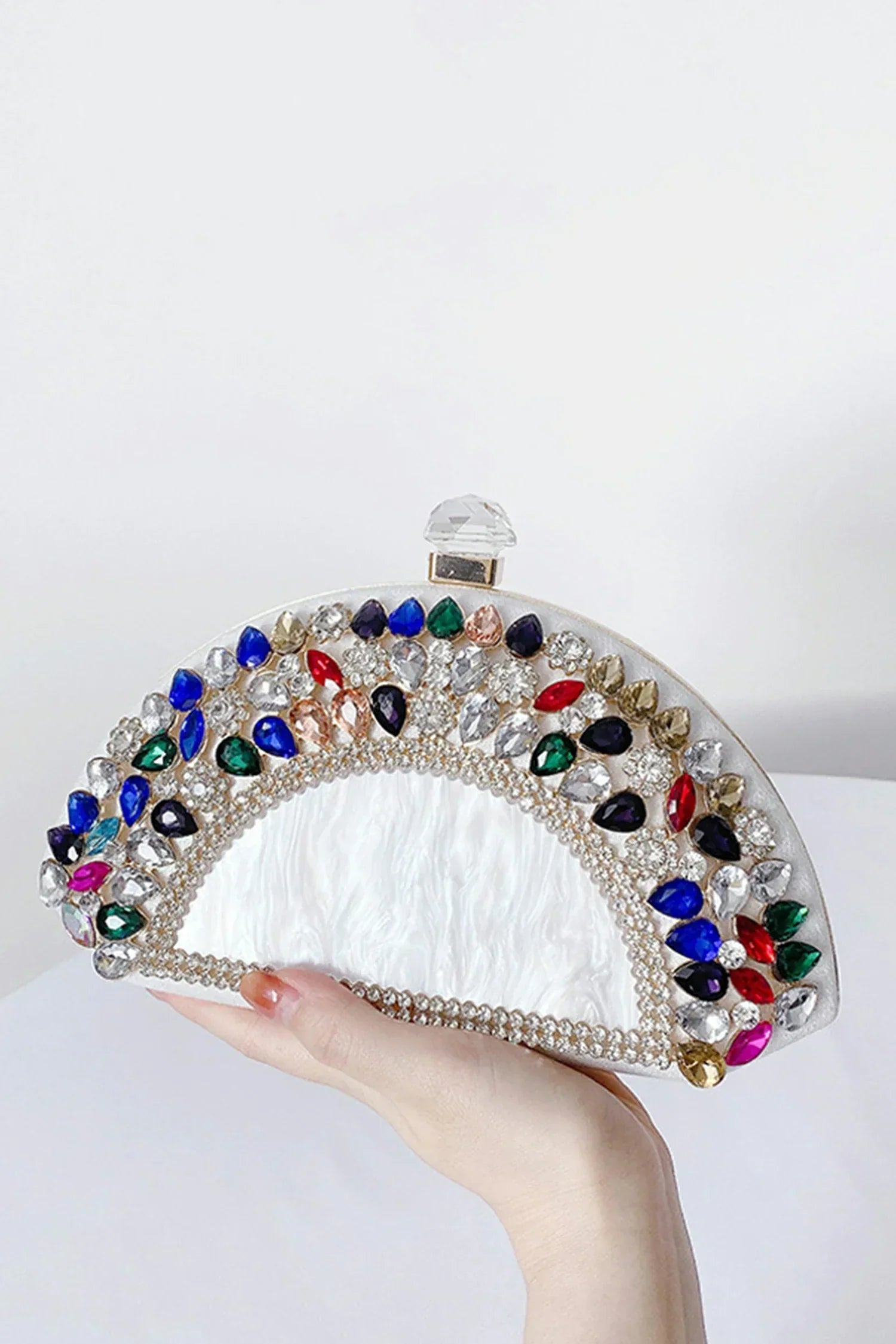 Dariann Mini-Tasche mit mehrfarbigen Edelsteinen