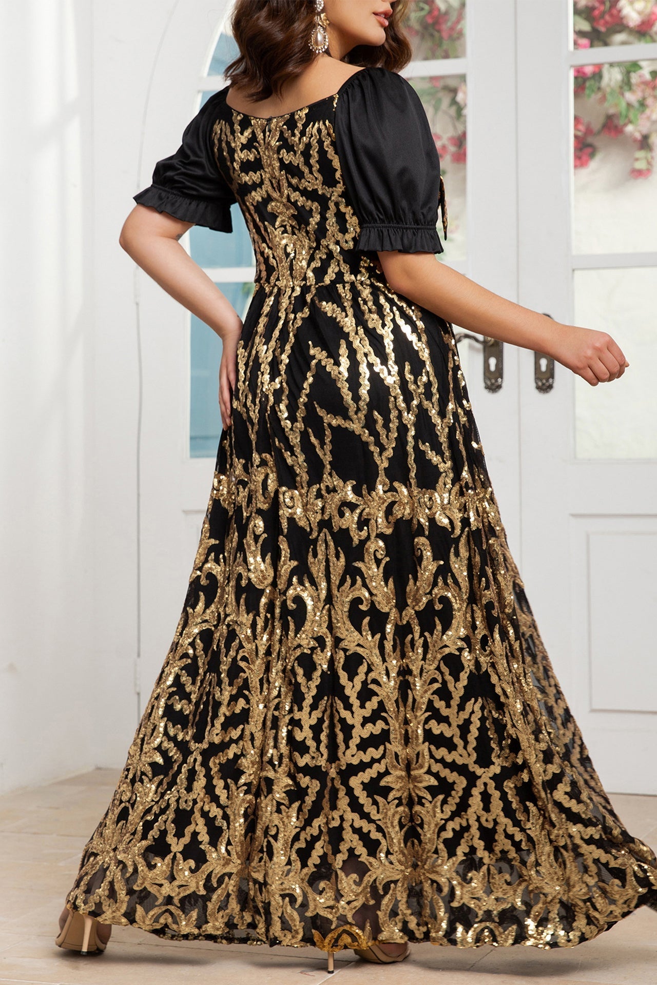 AIIZIE AZALEA SHORT SLEEVE MAXI DRESS - product image