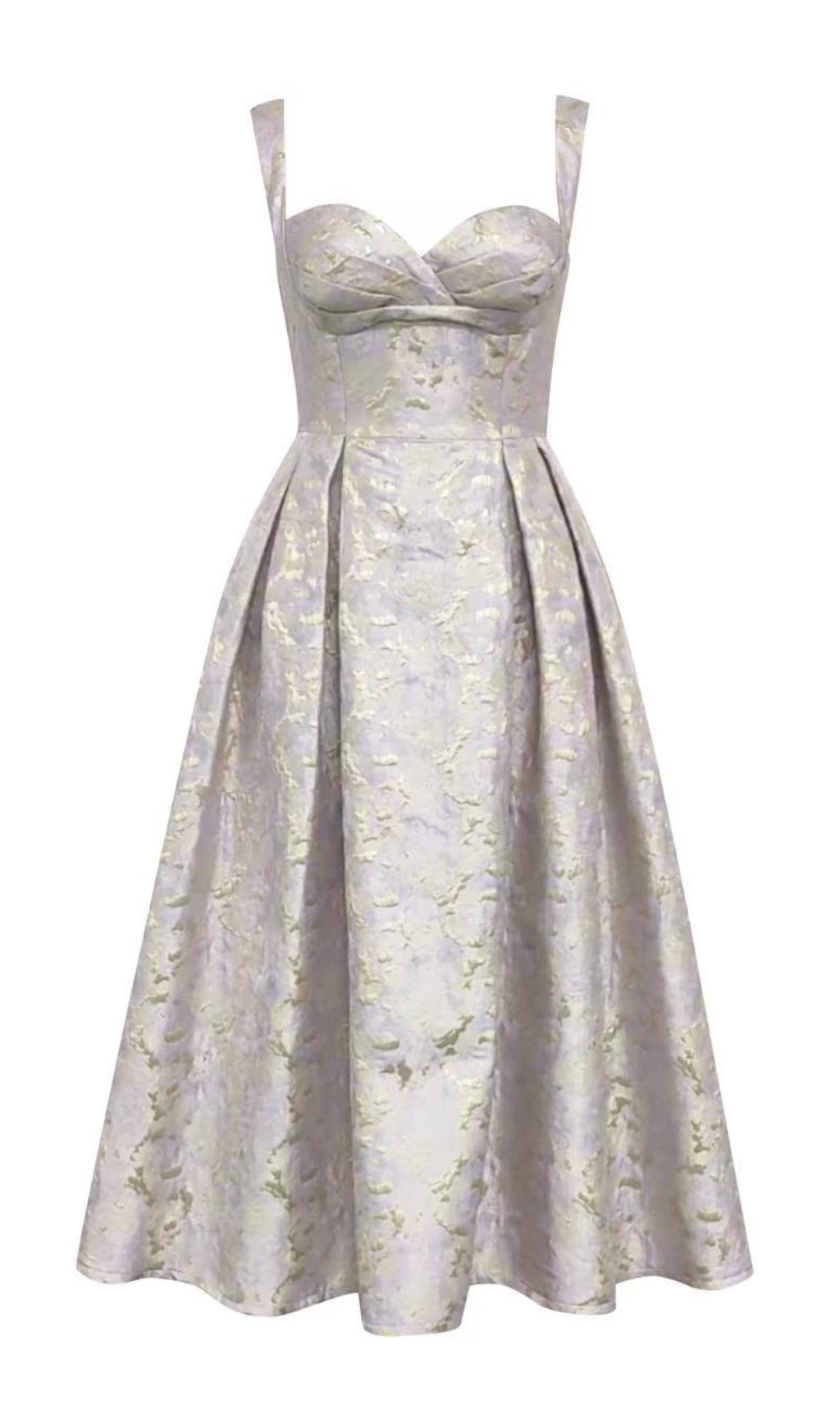 BUSTIER-MIDIKLEID IN A-LINIE IN ROSA