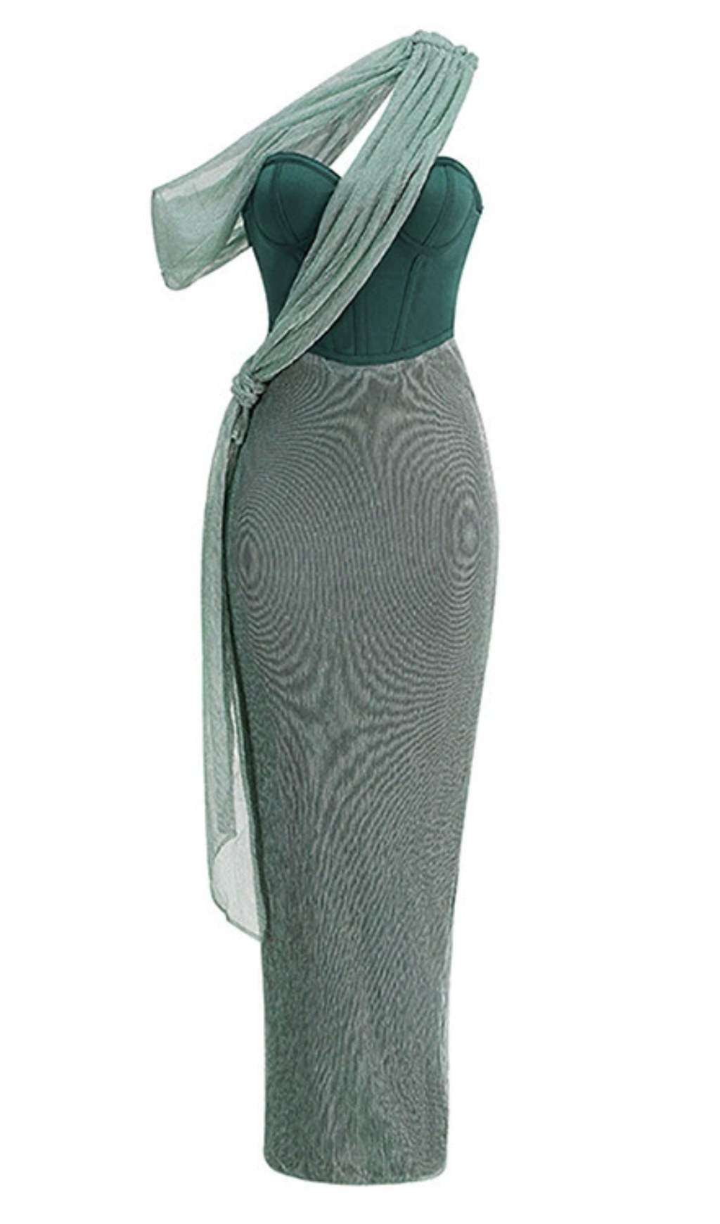 EMERALD GREEN HALTER STRAP MAXI DRESS
