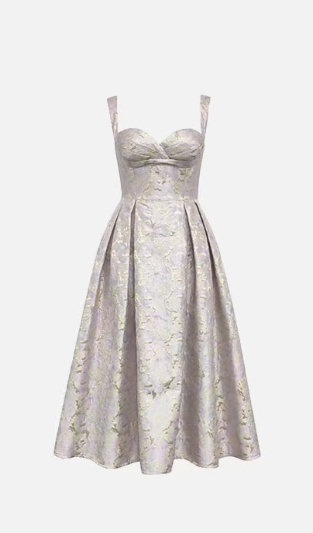 BUSTIER-MIDIKLEID IN A-LINIE IN LILA