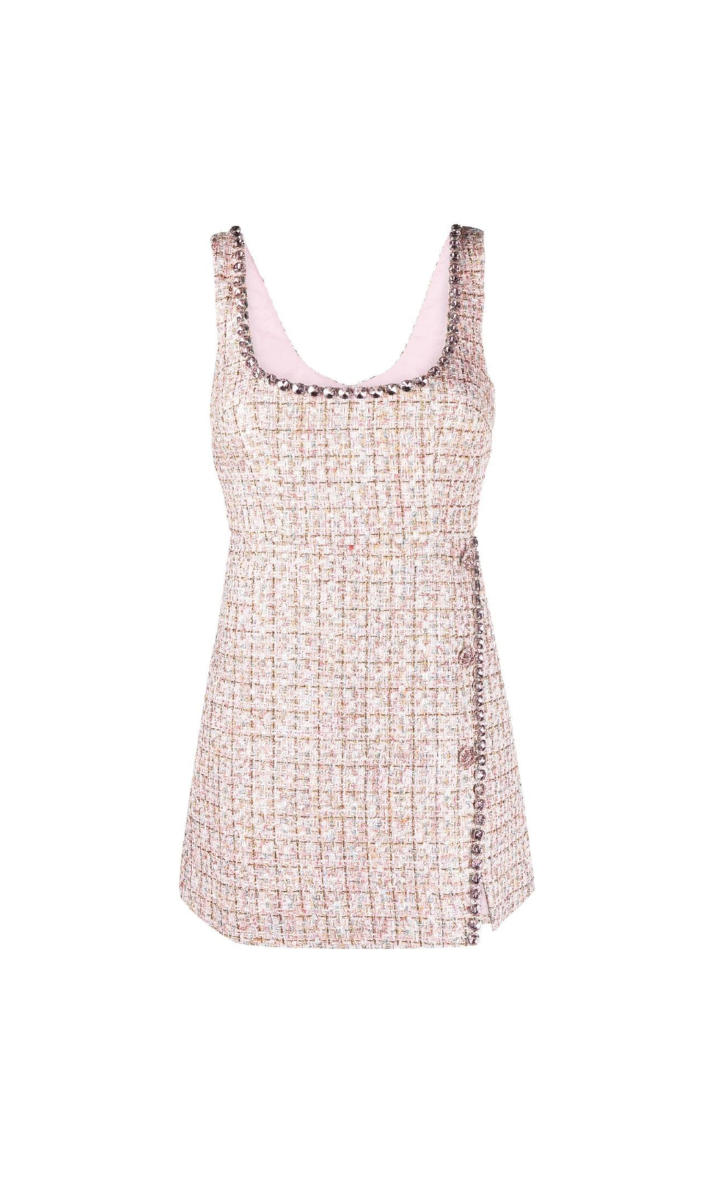ALEXANDRA DIAMANTÉ-BOUCLE-MINIKLEID IN ROSA