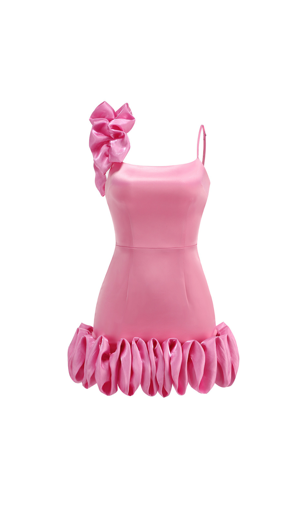 ANDREA PINK MINIKLEID MIT BLUMENBESATZ