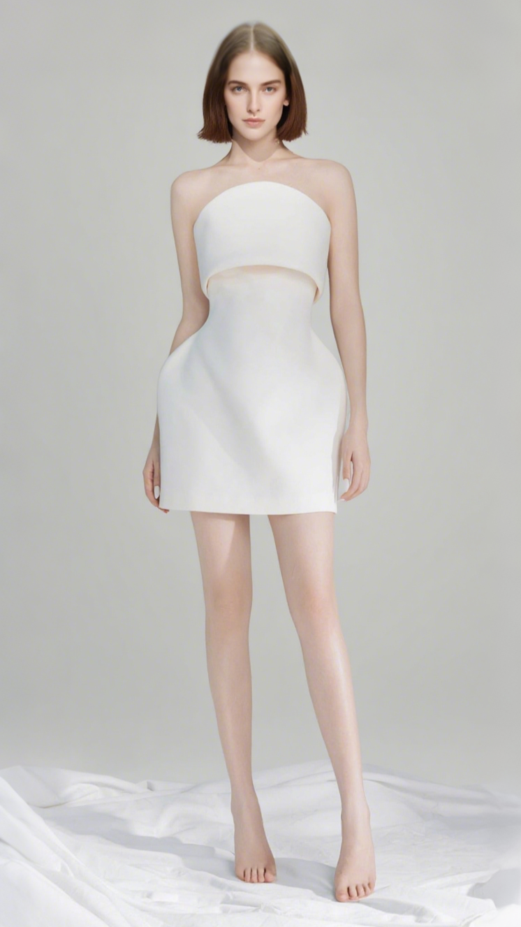 CHARMIE MINIKLEID MIT CURVE-AUSSCHNITT