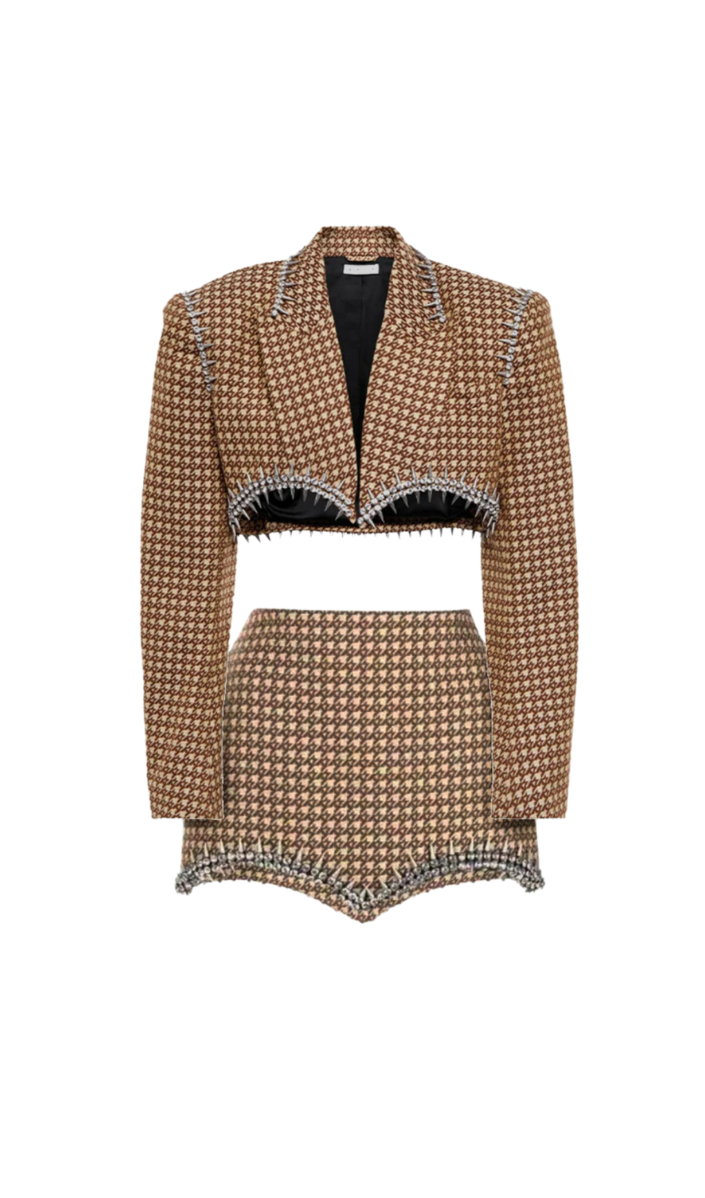 FREDERICA CRYSTAL-EMBELLISHED BLAZER SET