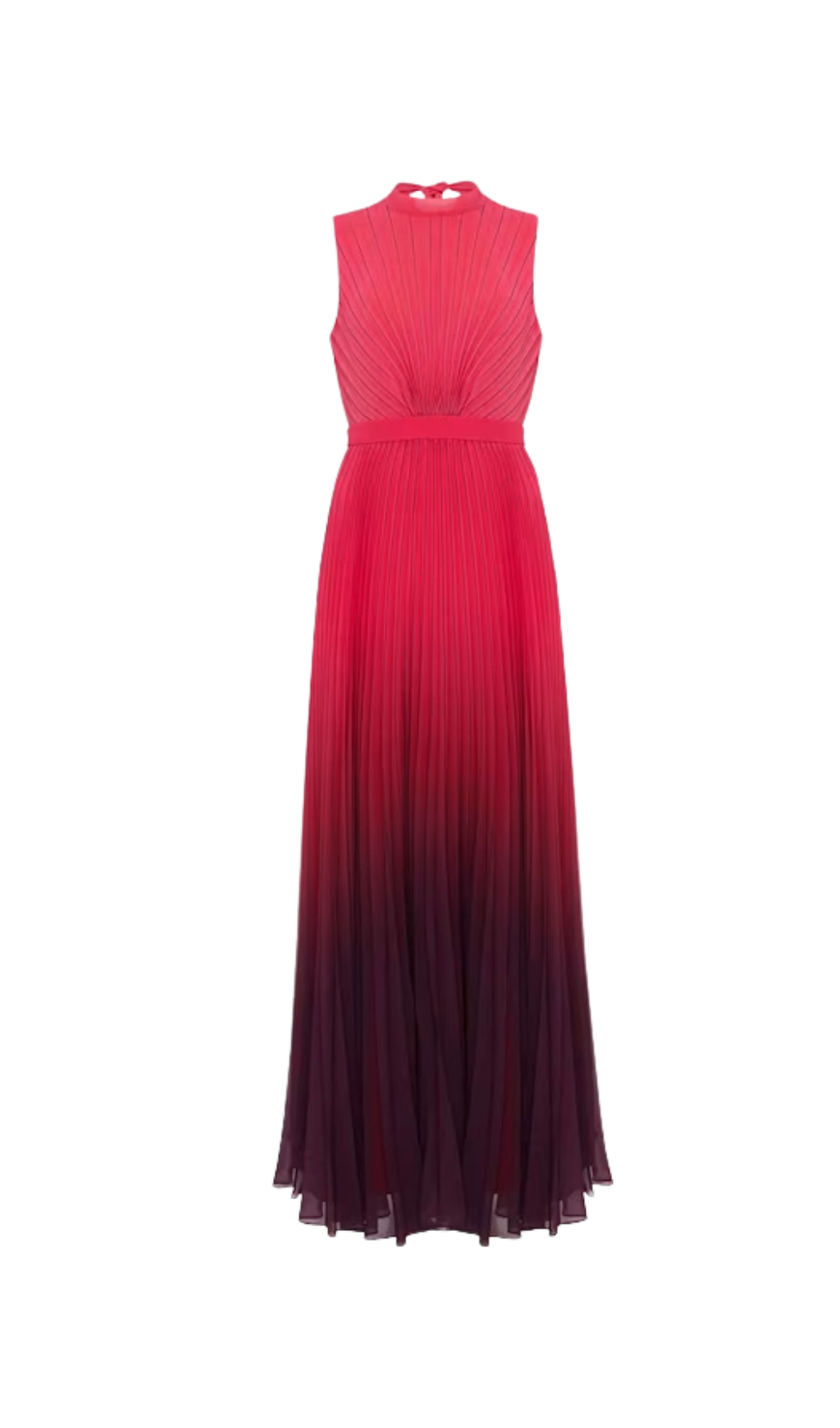 Drapiertes Maxikleid mit Ombré-Muster