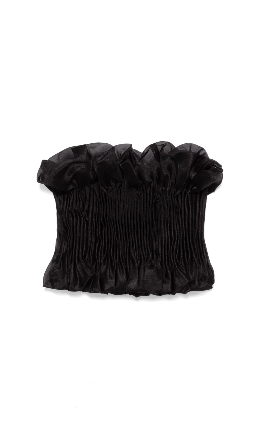 TOP CON STAMPA E BALZE IN NERO