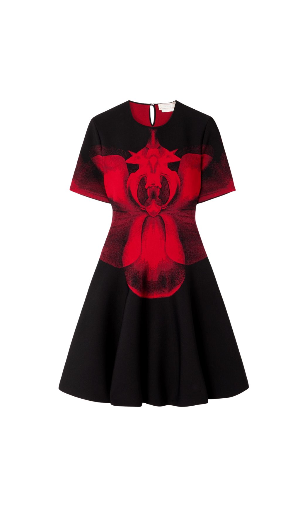 Jacquard-Strick-Minikleid in Schwarz