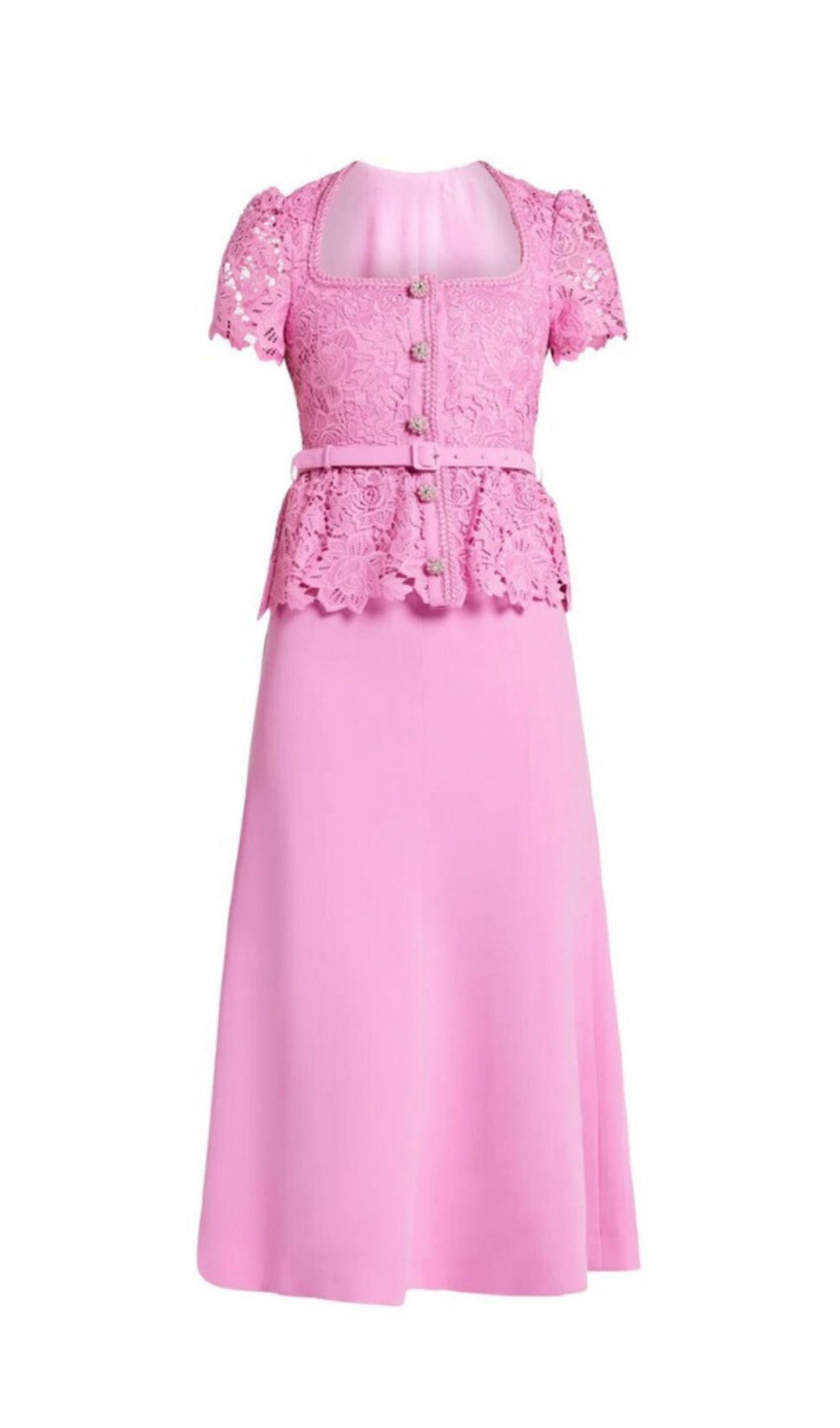 PINK TAILOR MIDIKLEID AUS SPITZE