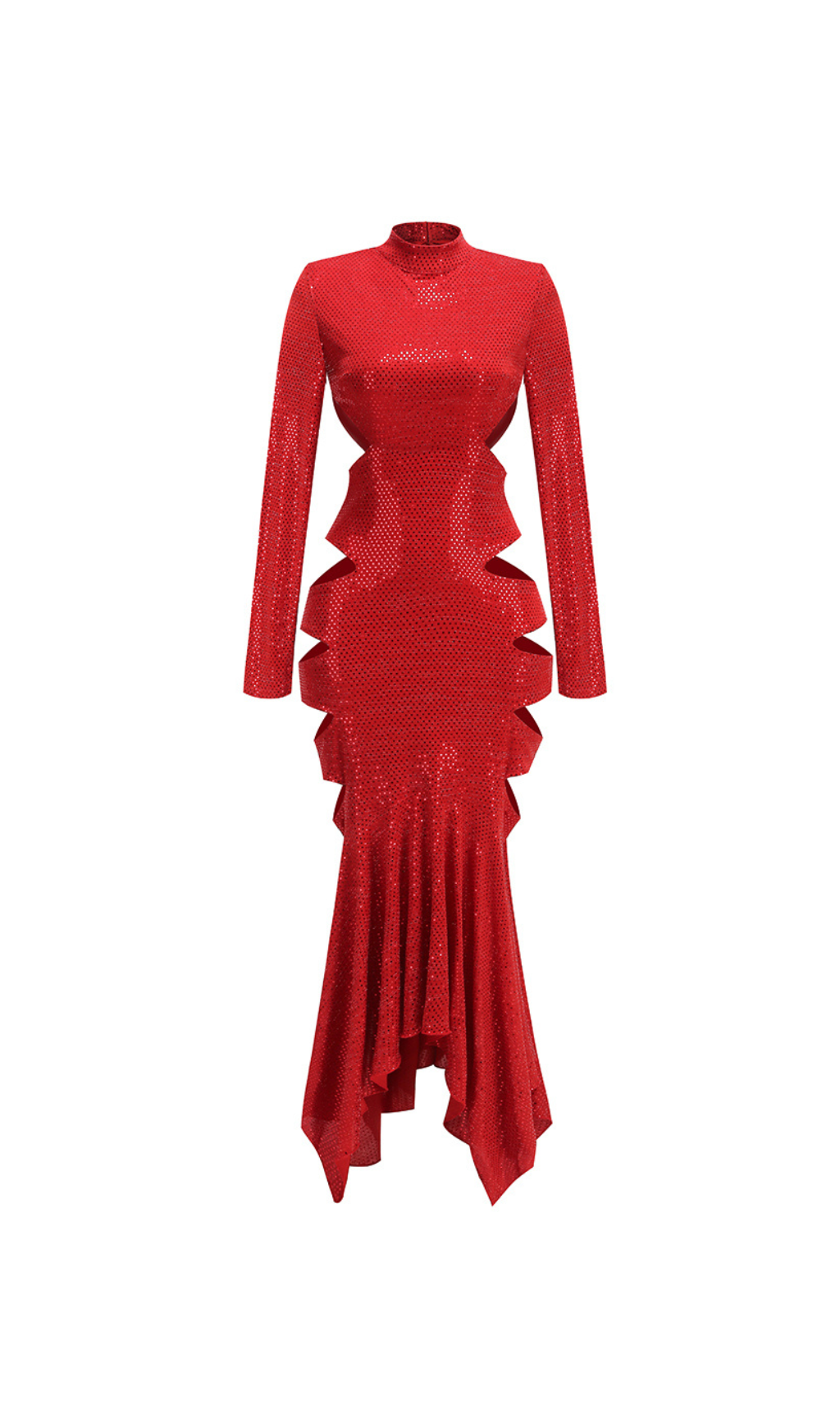 Crystal Bow Cut Out Mini Dress main image 0