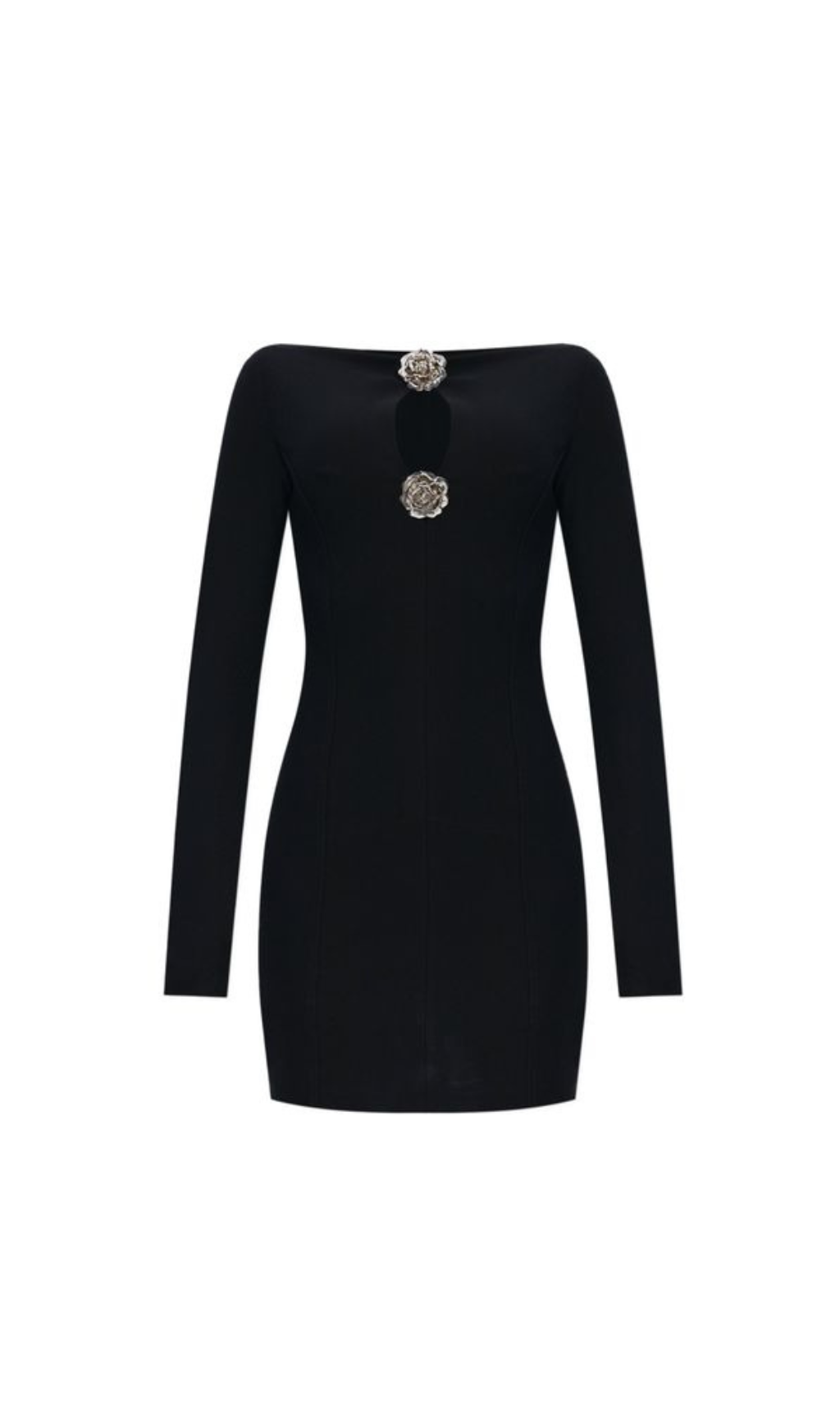 MINI ABITO FLOREALE CON TAGLIO