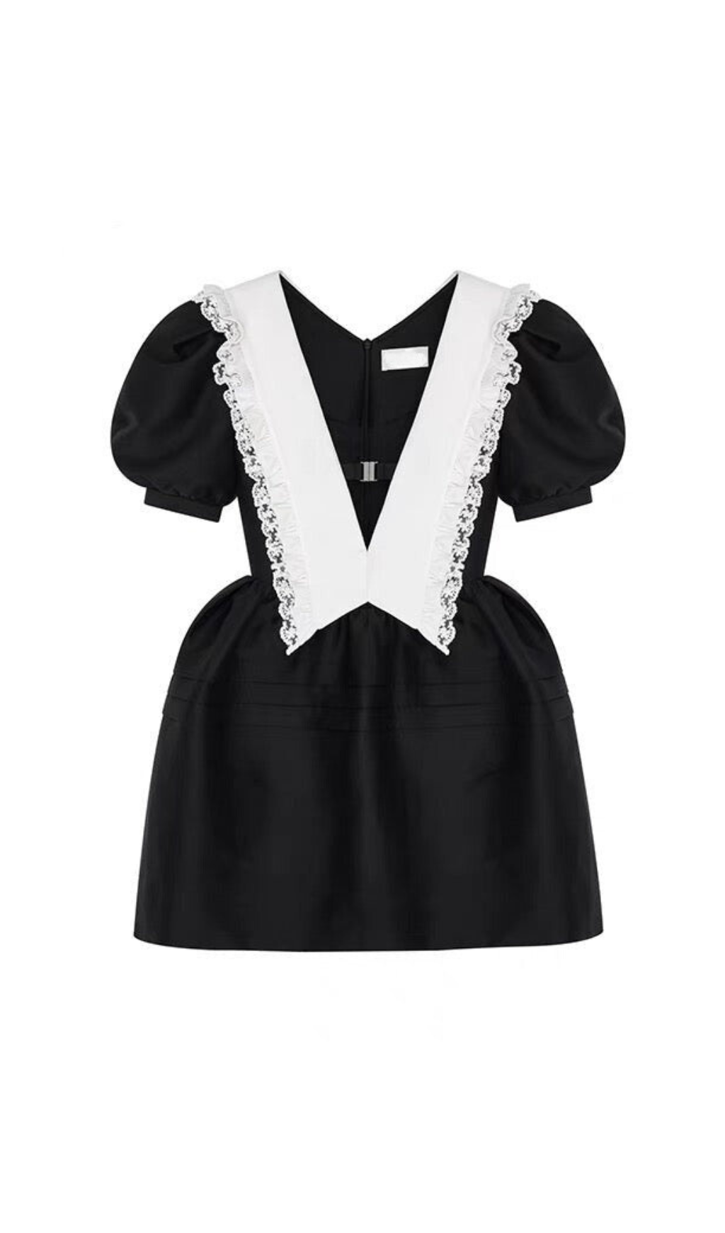 MINIKLEID MIT RÜSCHEN UND V-AUSSCHNITT UND CUTOUT