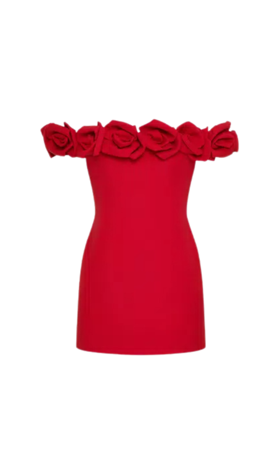 MINI ABITO IN CREPE CON DECORAZIONI FLOREALI