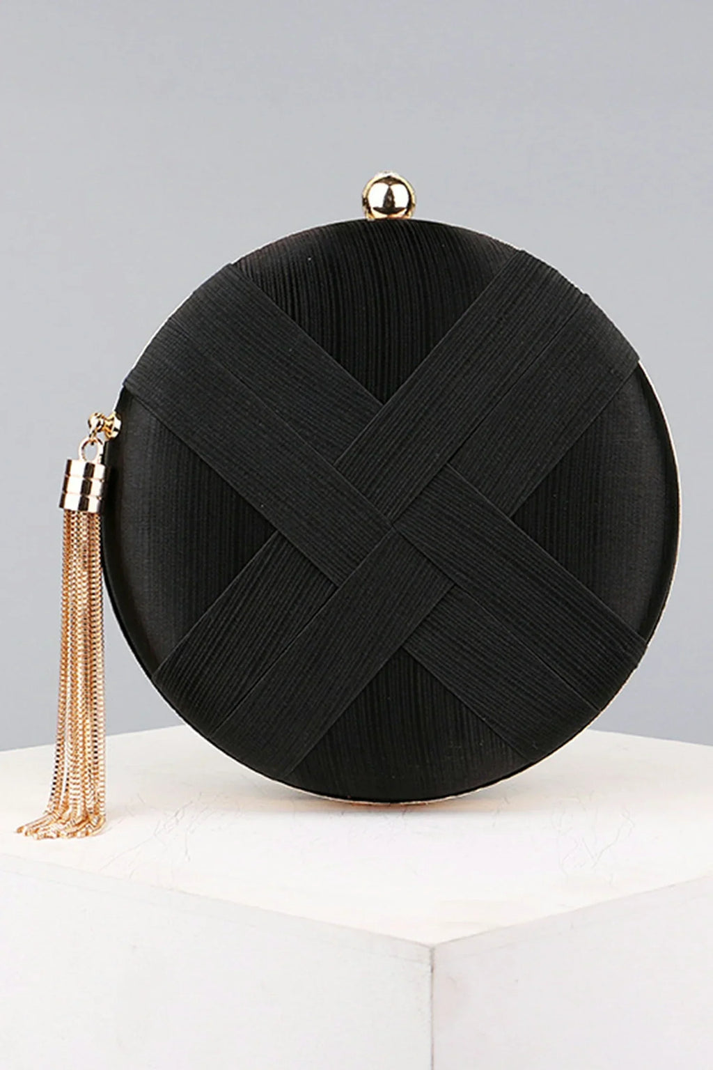 AIIZIE ANNELLE SATIN TASSEL MINI BAG - product image