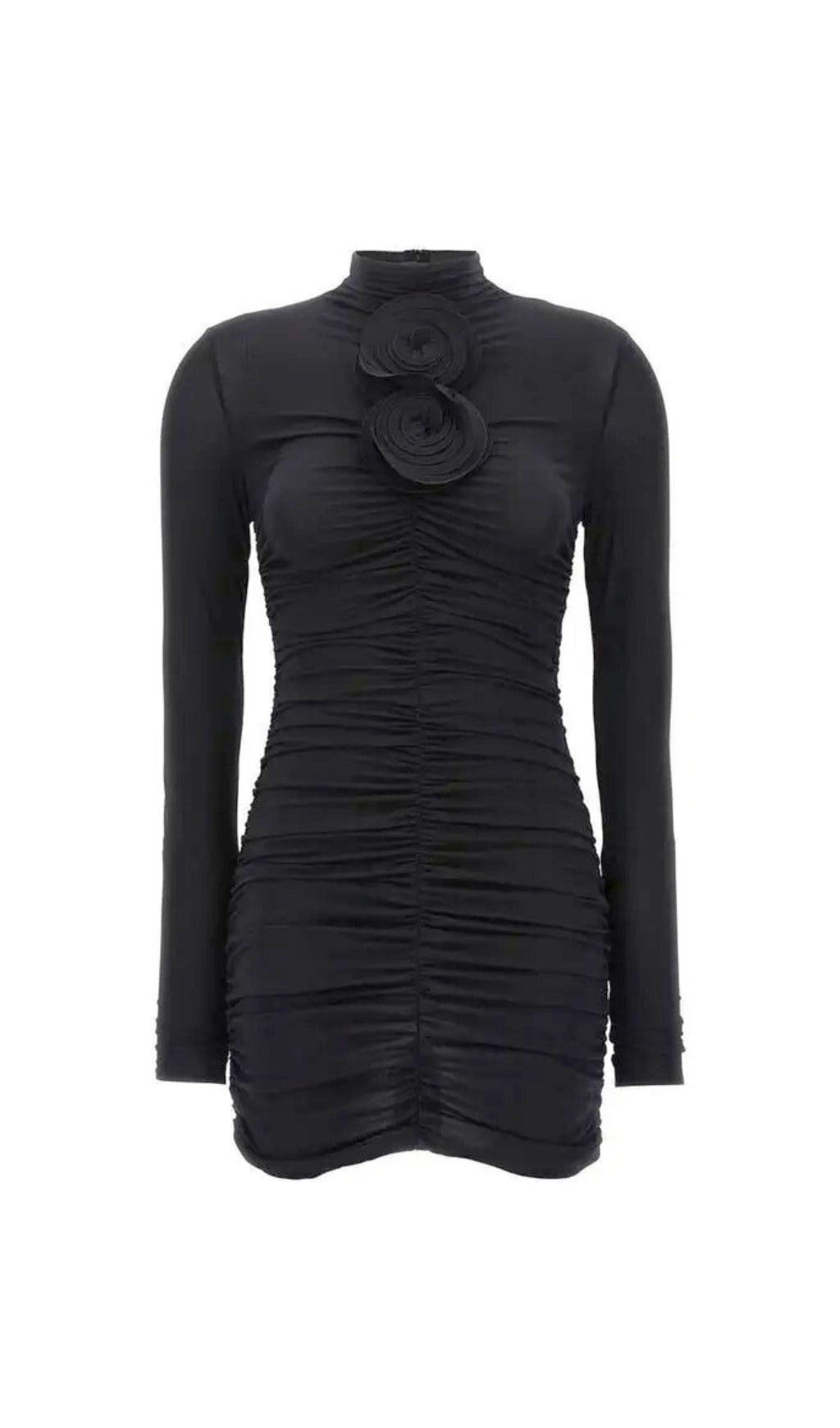 MINIKLEID „PENNY“ AUS JERSEY MIT 3D-BLUMENMUSTER