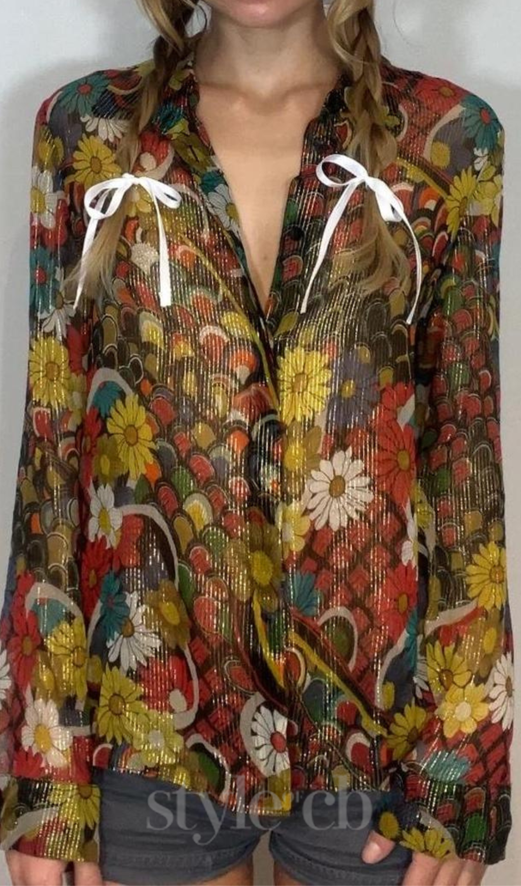Blusa multicolore da donna
