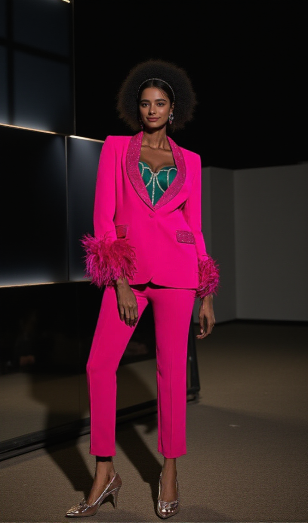 PANTALONI BODYCON ROSA