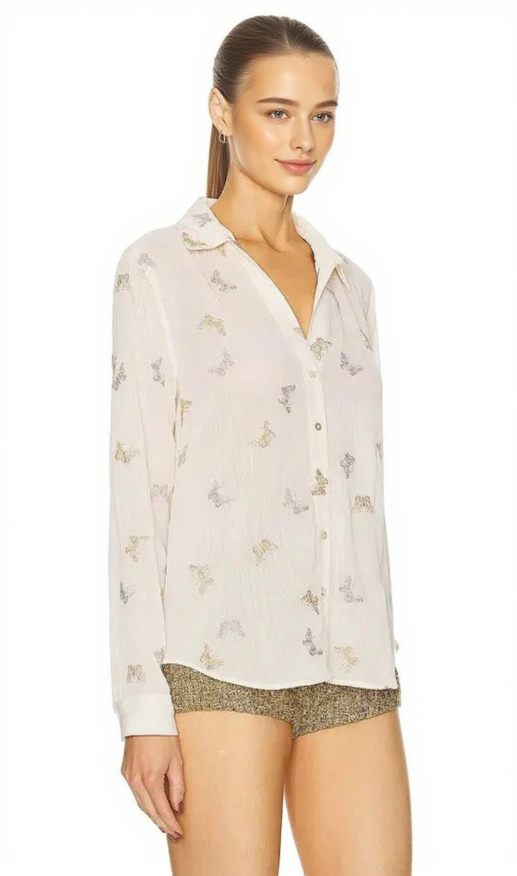 camicetta laurent in bianco