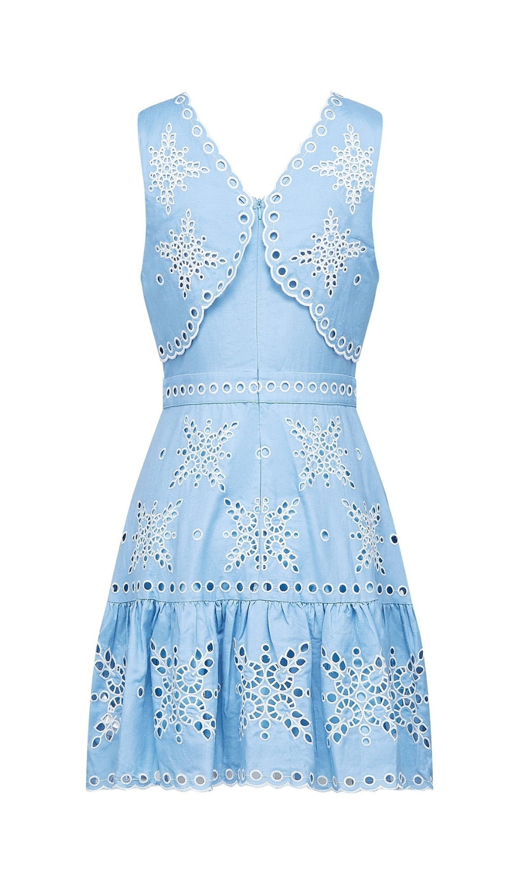 HOLLY BRODERIE-ANGLAISE MINI DRESS