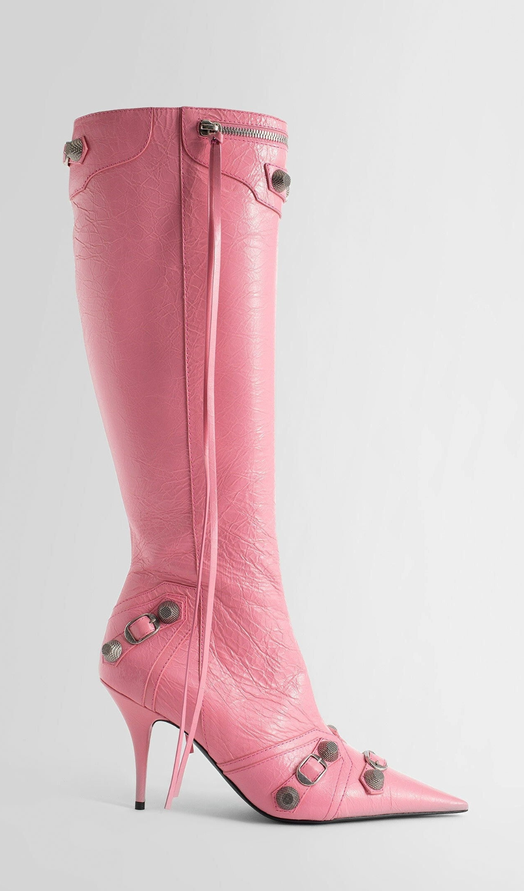 STIVALI ALTI AL GINOCCHIO SHILIA ZIP - ROSA