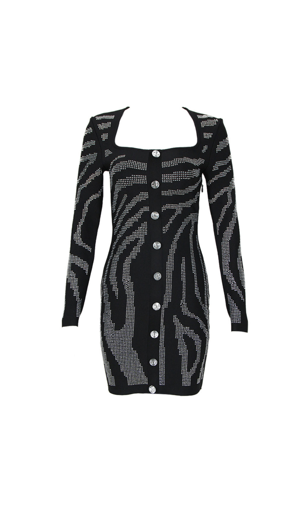 KNIT CRYSTAL MINI DRESS