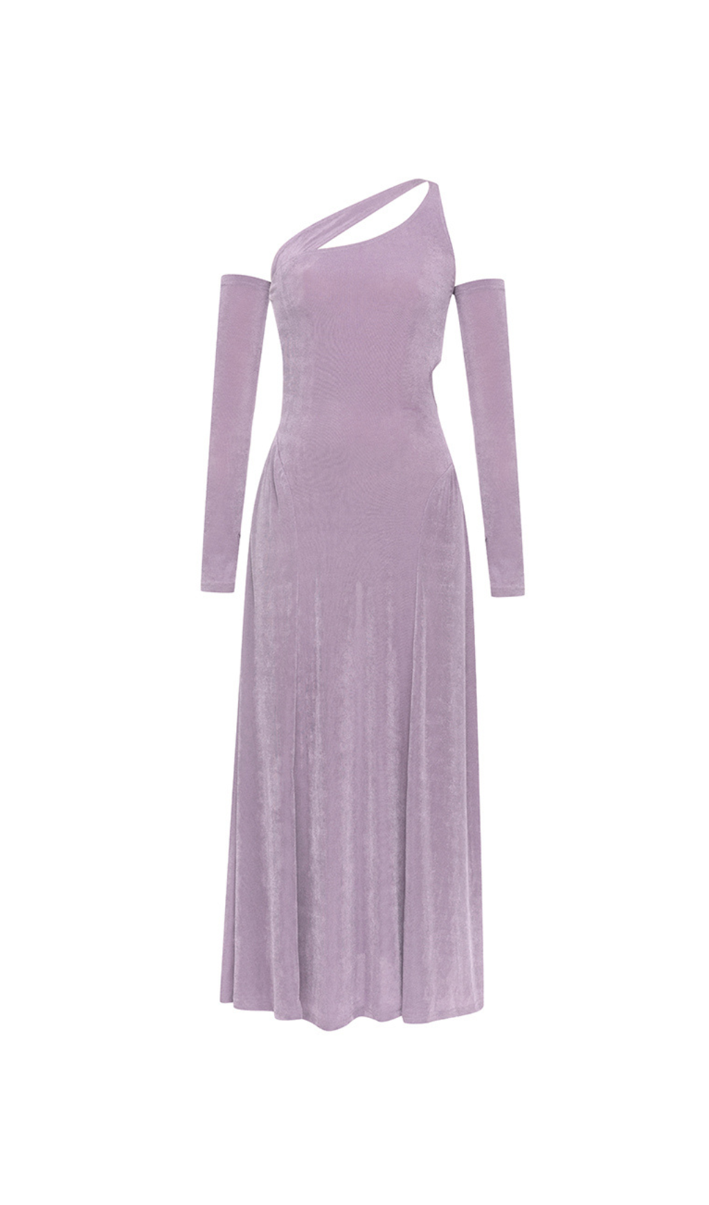 Kleid mit One-Shoulder-Ausschnitt und Armausschnitten