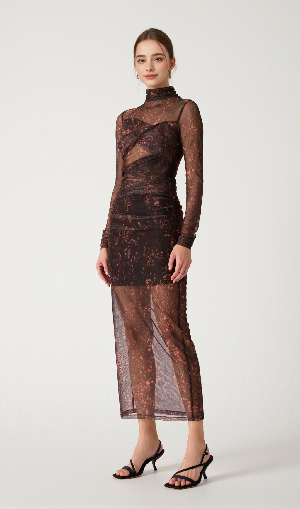 MADIGRAL MESH MIDI DRESS