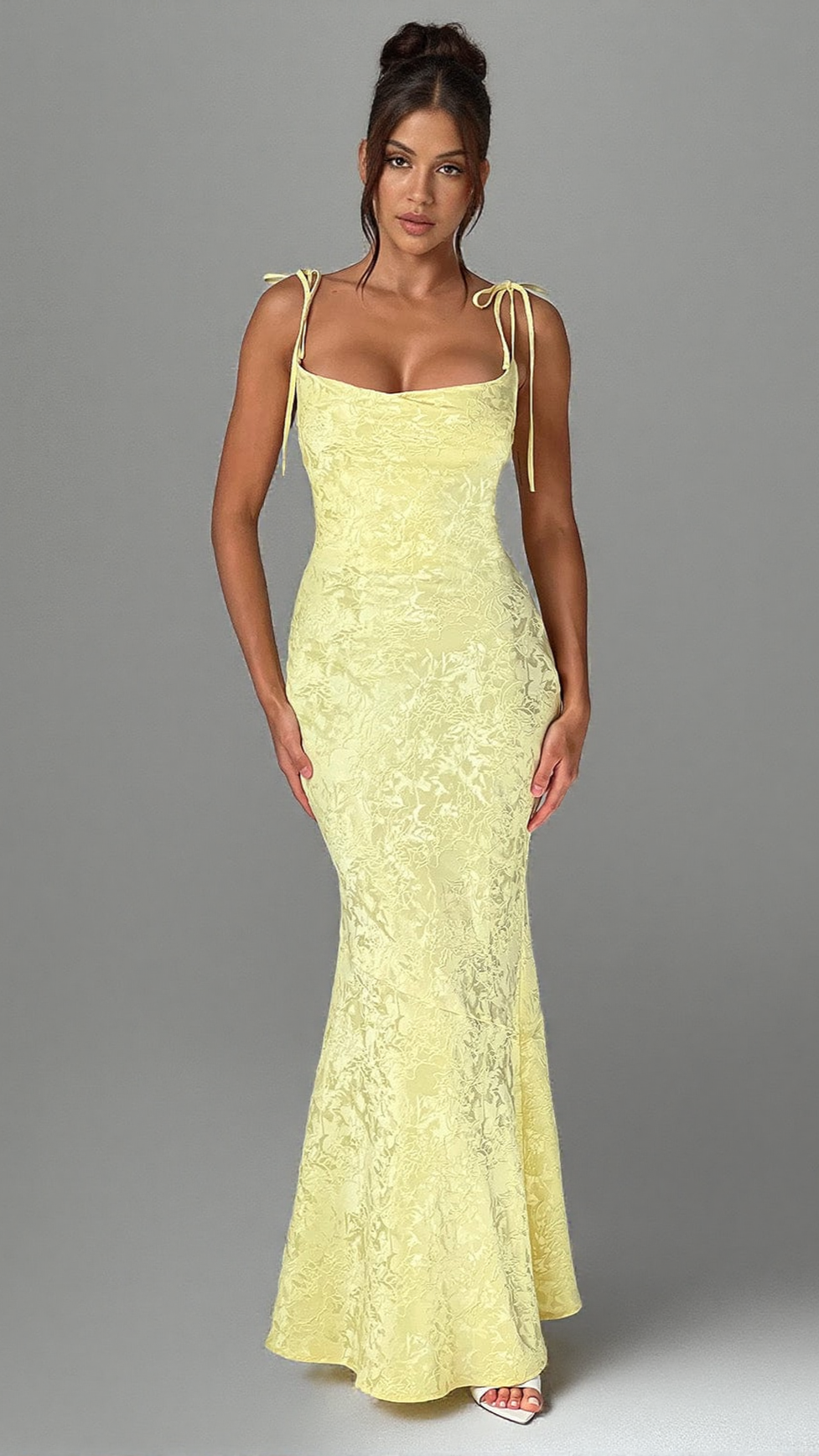 WHITNEY MAXI DRESS - LEMON