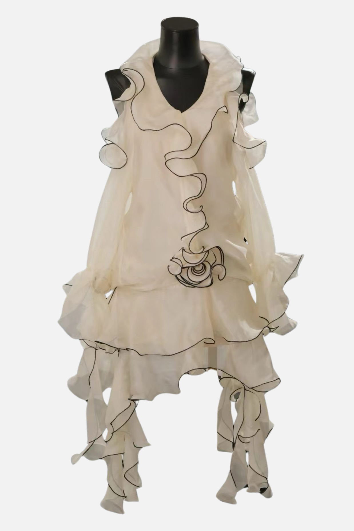 Eavan Rüschen-Blumen-Minikleid