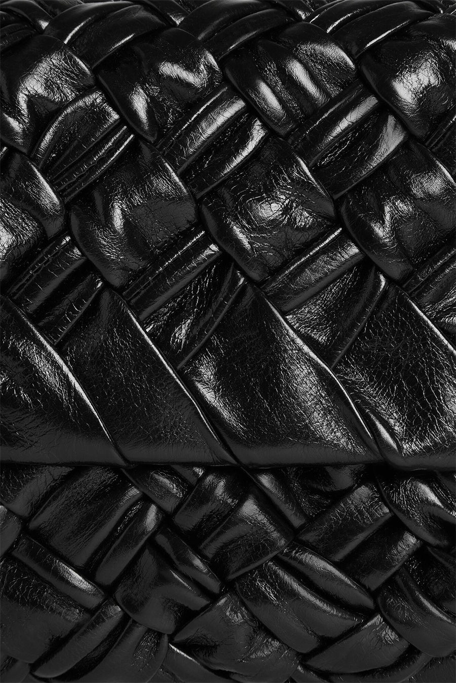 AIIZIE GIANA WEAVE SHOULDER BAG - BLACK - product image