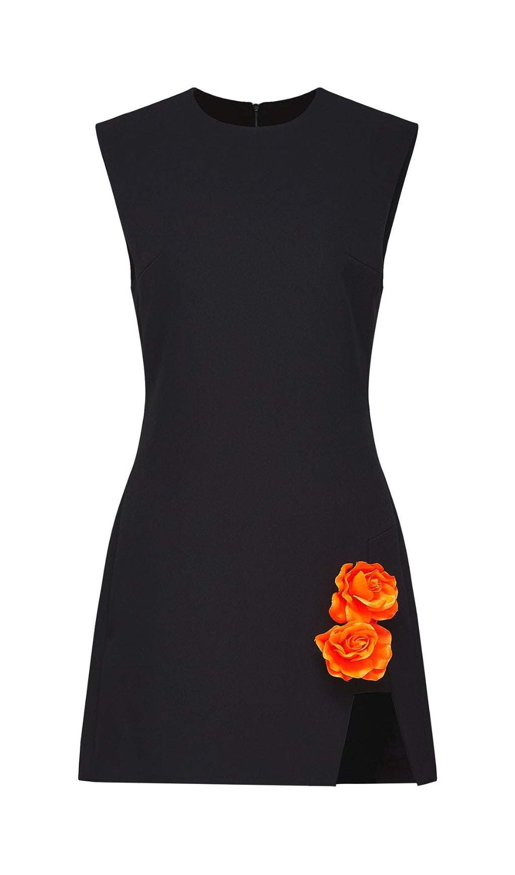 ROXANE FAUX-FLORAL EMBELLISHED MINI DRESS