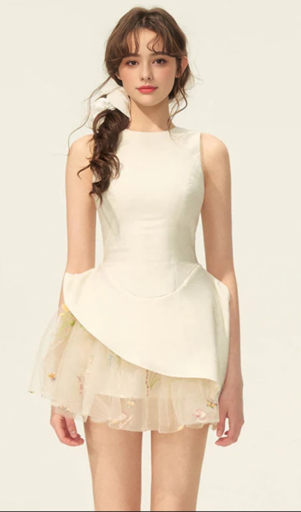 Liechti Minikleid mit Blumenmuster