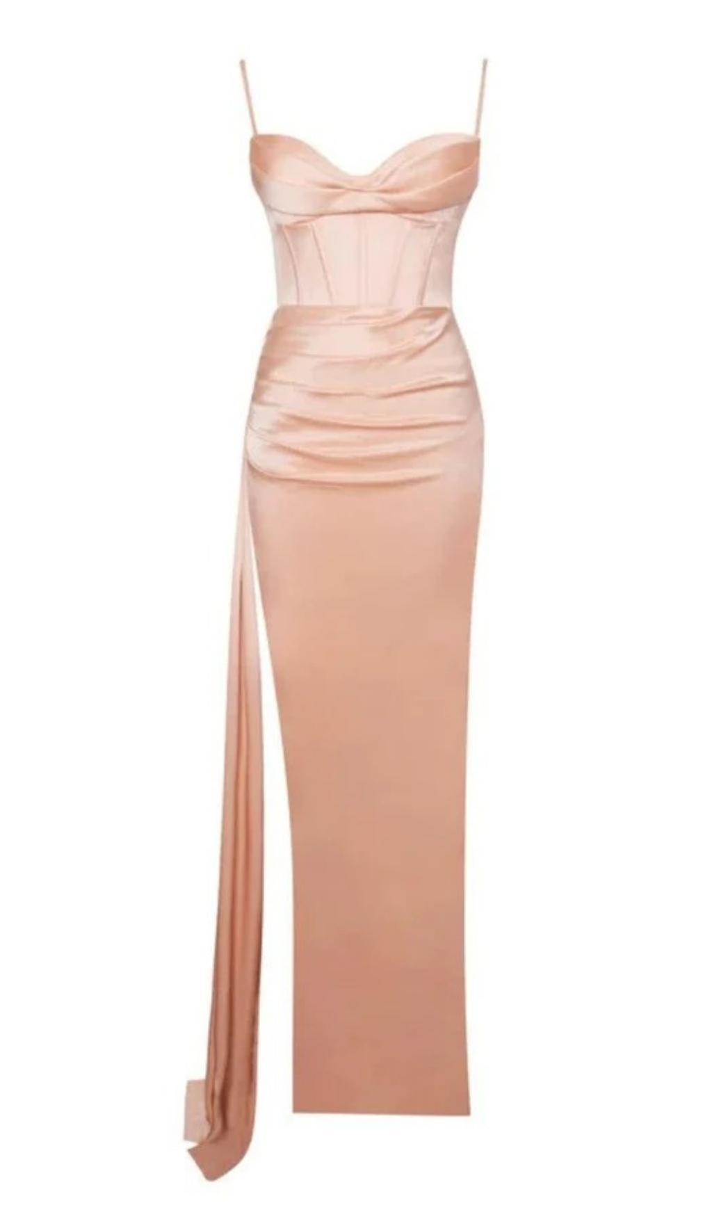 AIIZIE BANDAGE BACKLESS MINI DRESS IN PINK - product image