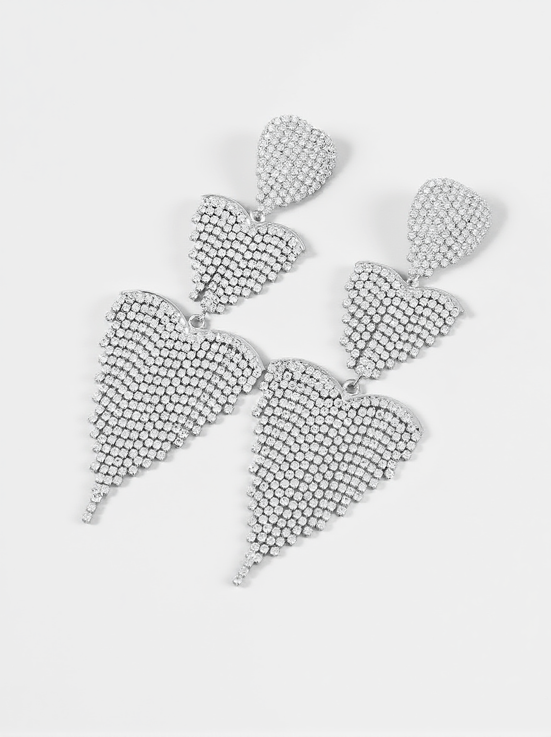 HAZEL HEART TASSEL DROP EARRINGS