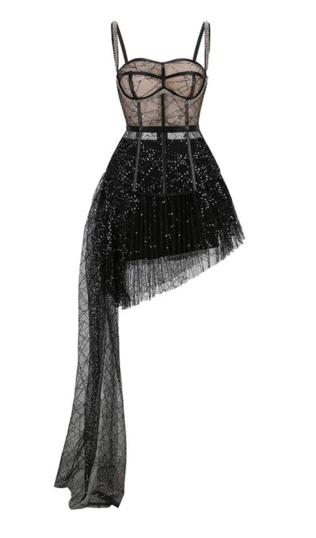 ÄRMELLOSES MINIKLEID, ZWEITEILIGES SET