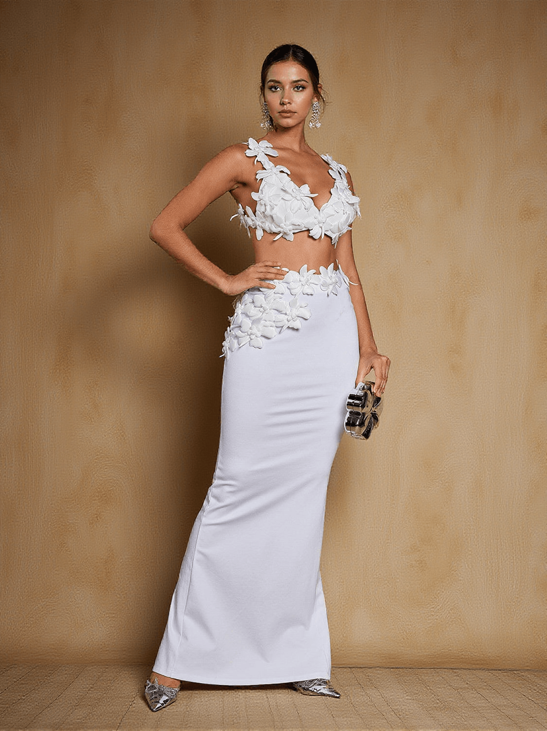 AMBROSE FLOWER SKIRT SET