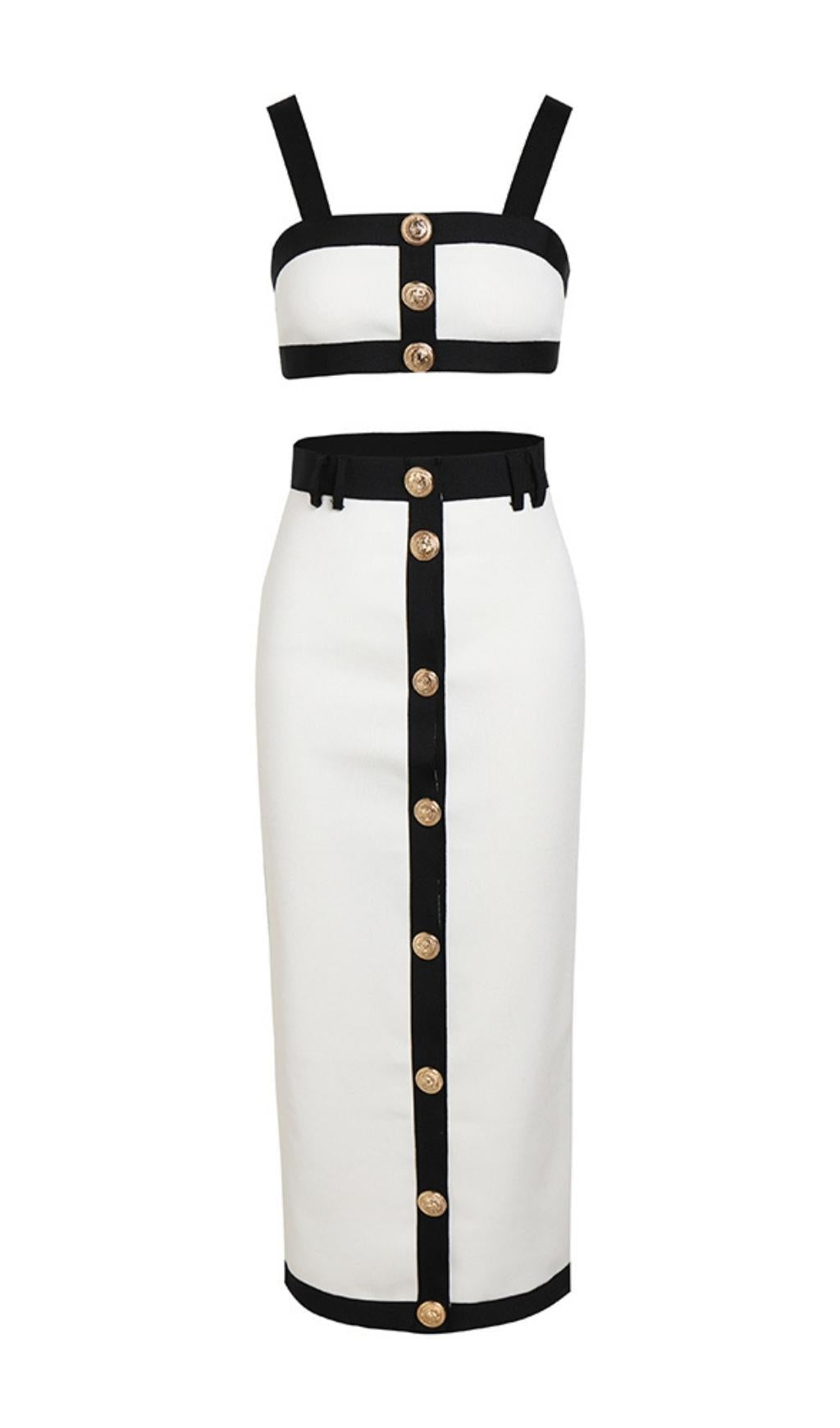 AIIZIE BANDAGE MAXI DRESS TWO PIECE SET - product image
