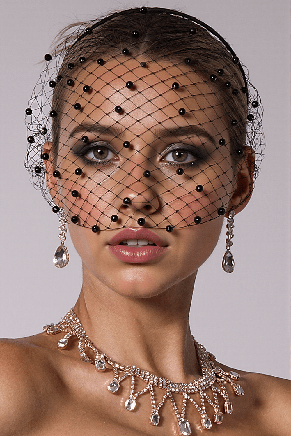 Fiona Perlen-Netz-Haarband