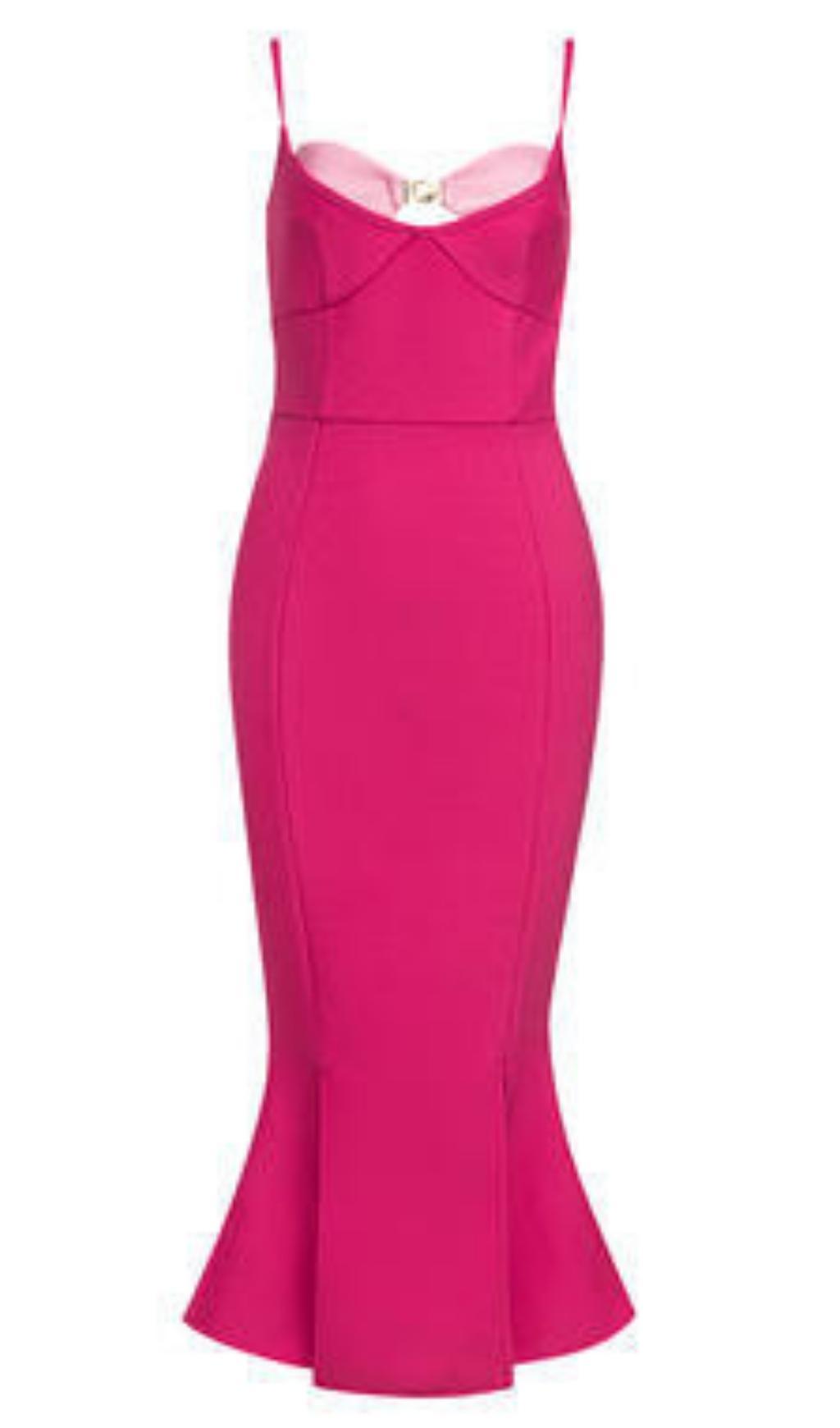 AIIZIE BANDAGE MIDI DRESS IN PINK - product image