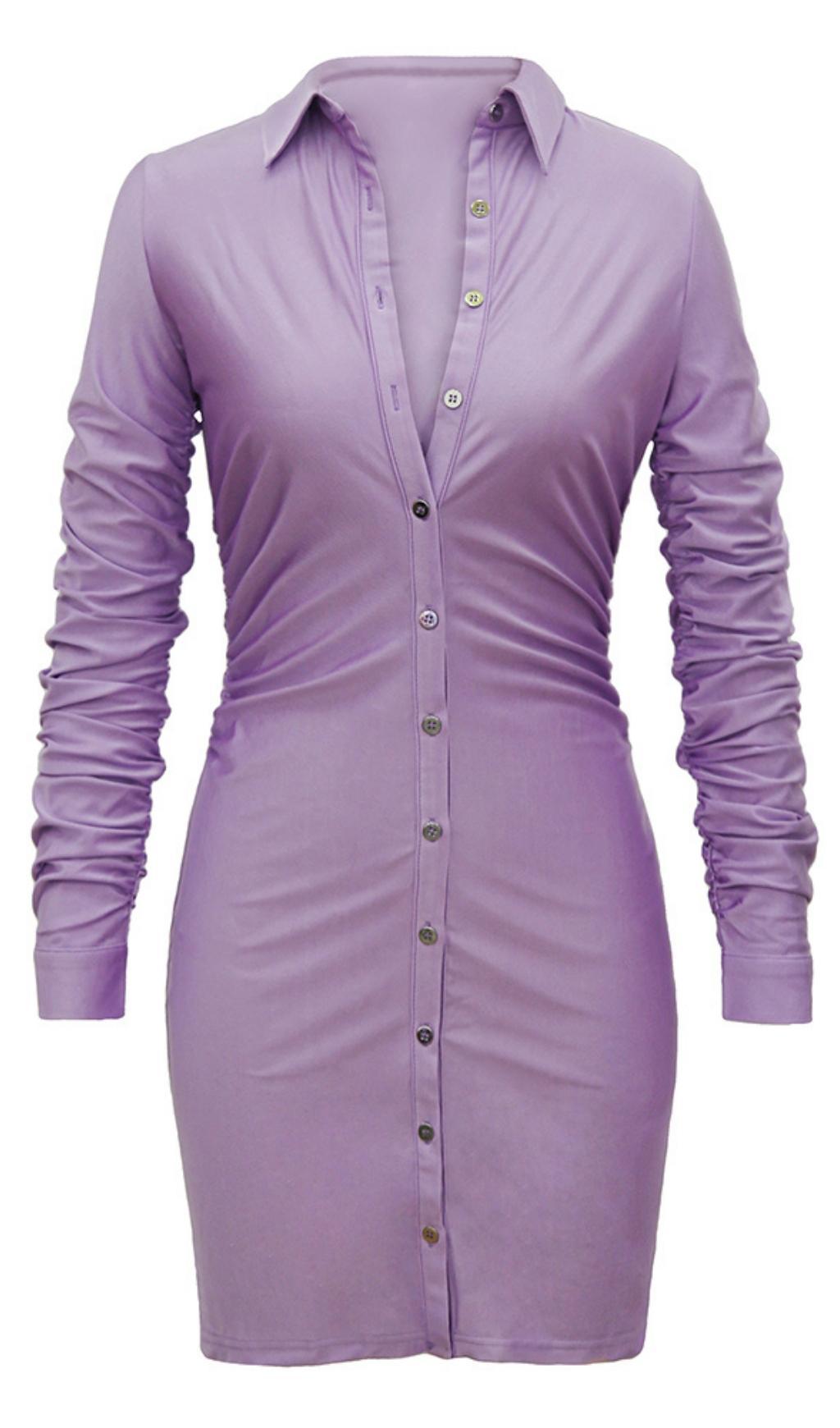 ABITO MIDI CON GONNA VIOLA