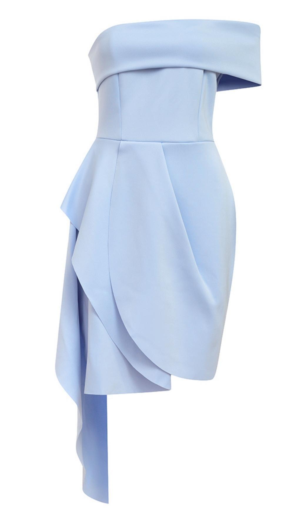 AIIZIE BANDAGE MIDI DRESS IN BLUE - product image