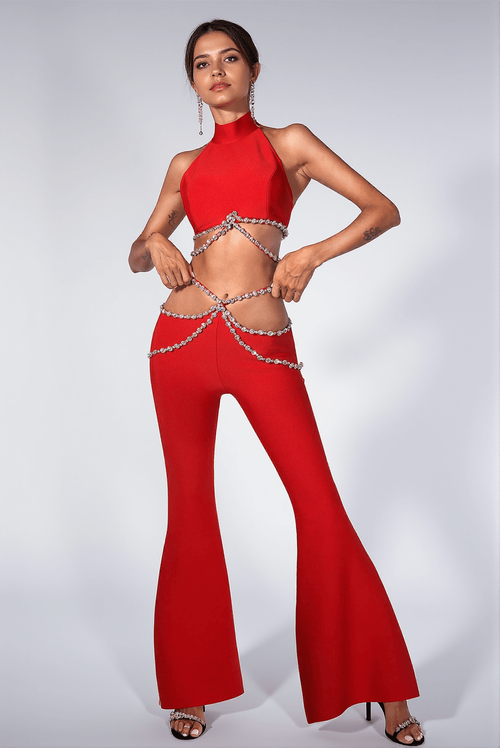 CALLEIGH DIAMOND CHAIN HALTER SET