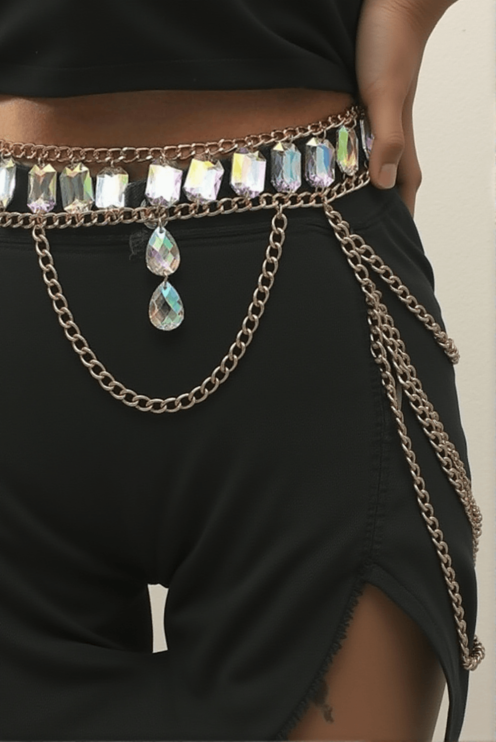 AIIZIE ANNALYSIAH MULTI LAYER CRYSTAL BODY CHAIN - product image