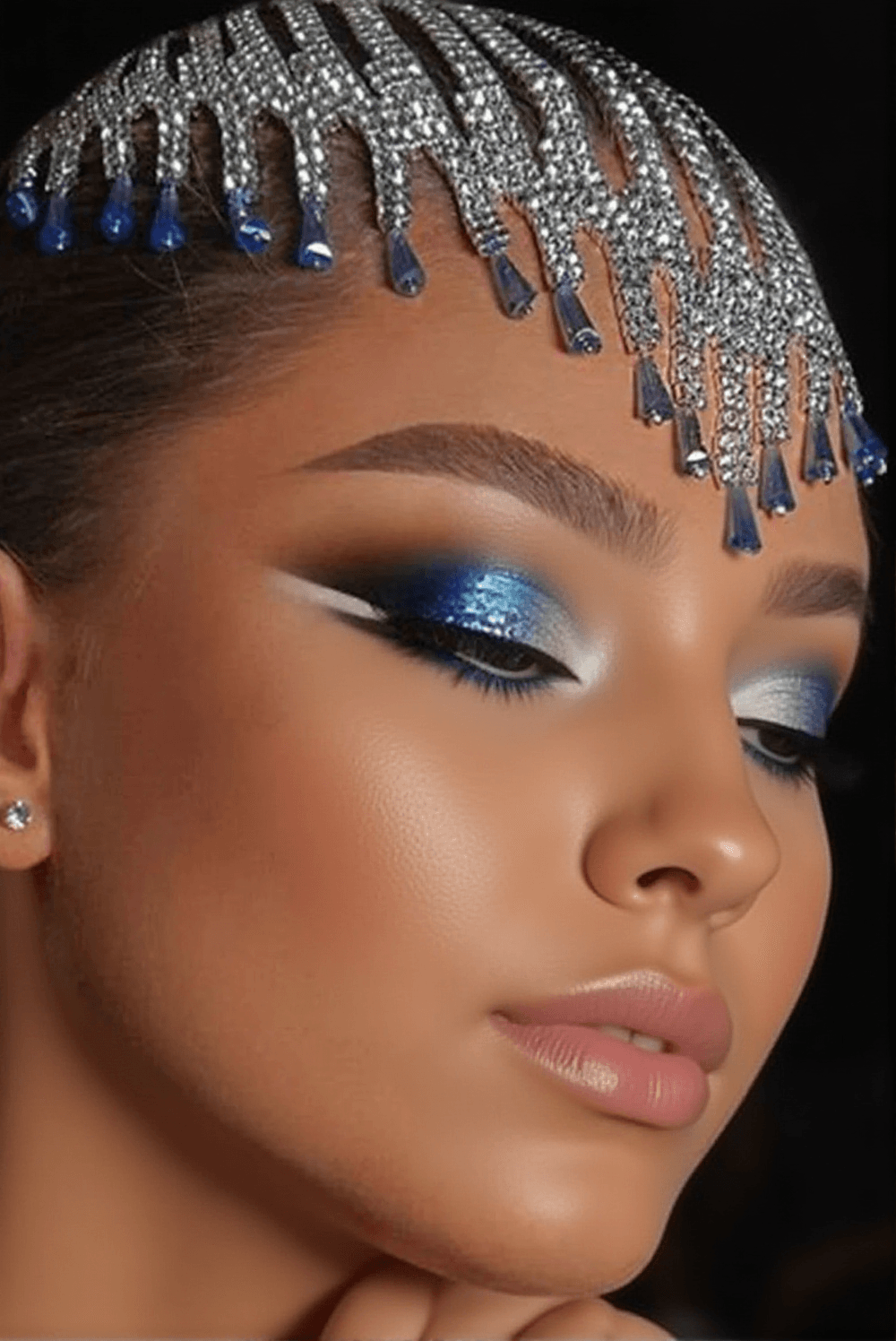 Cerchietto per capelli con nappa di diamanti Antoinette