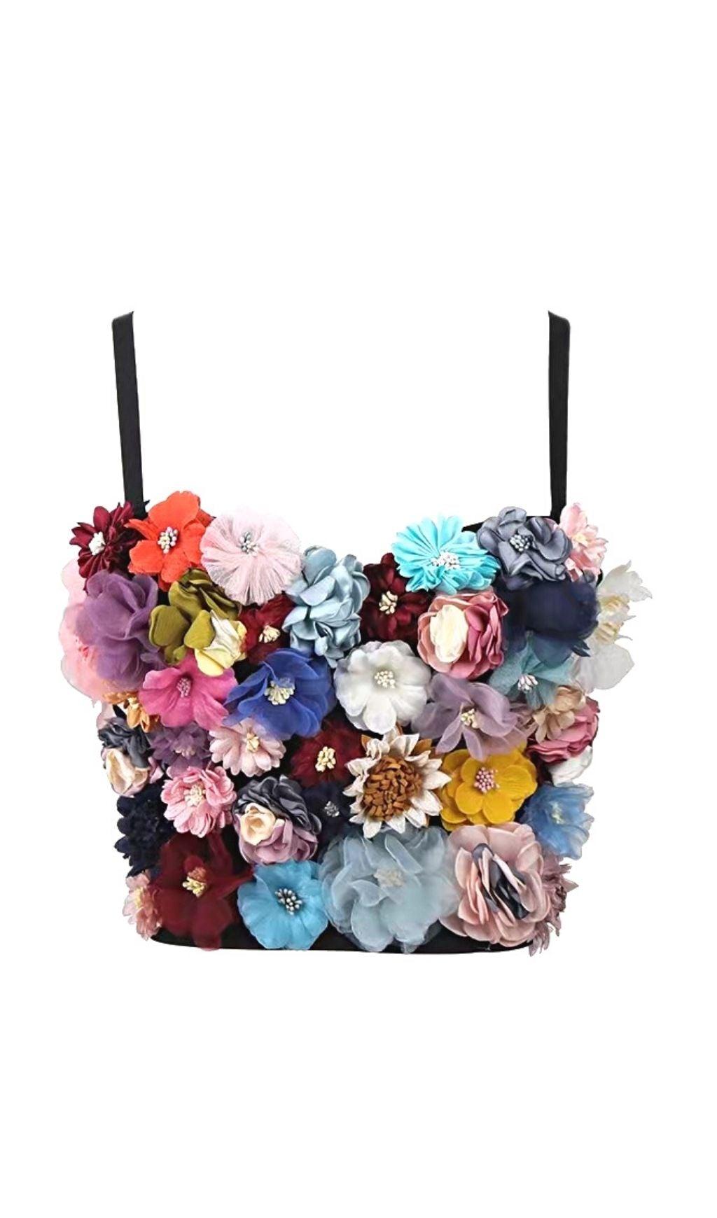 TOP CORSETTO FLOREALE