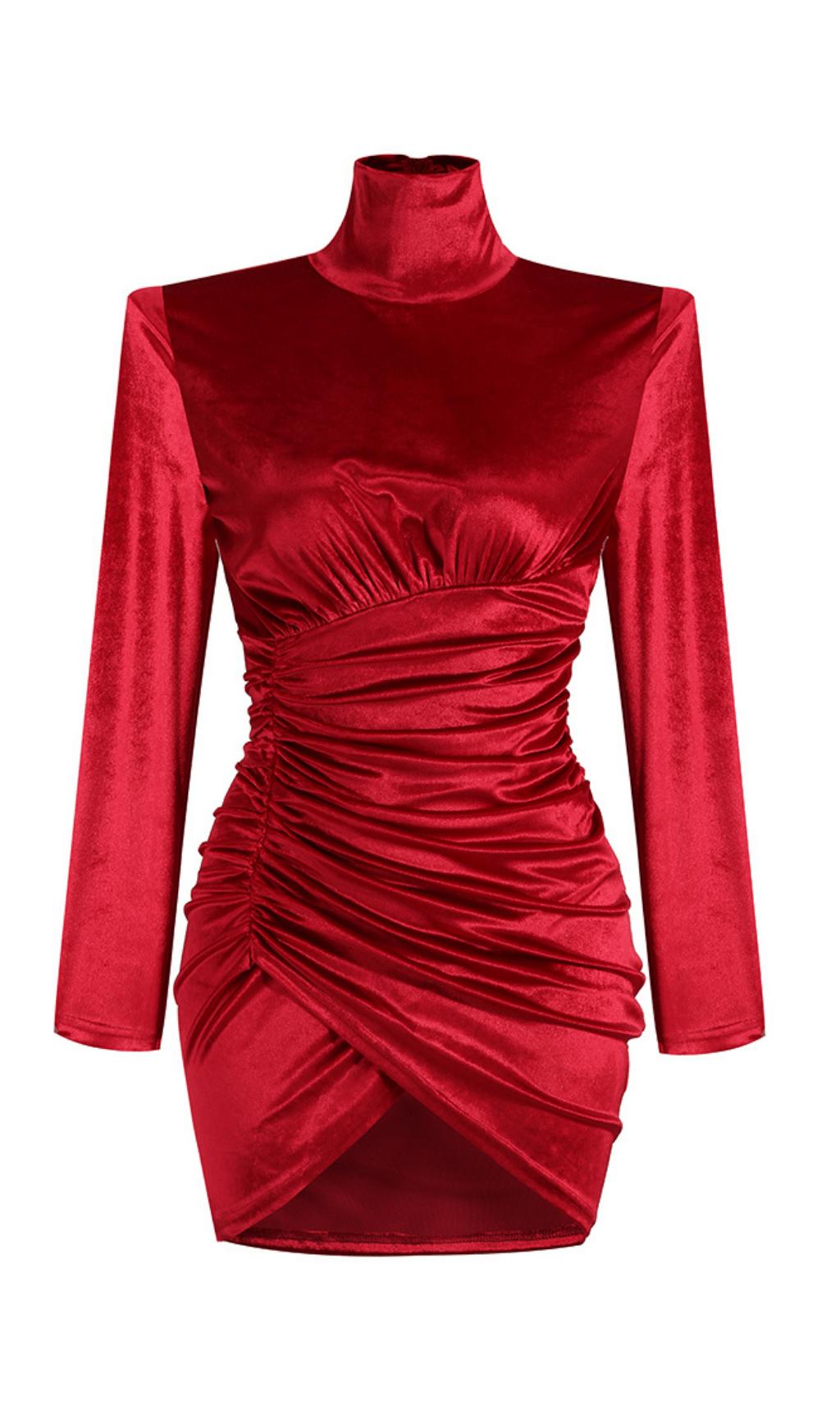 FLANNEL SLIM PARTY DRESS