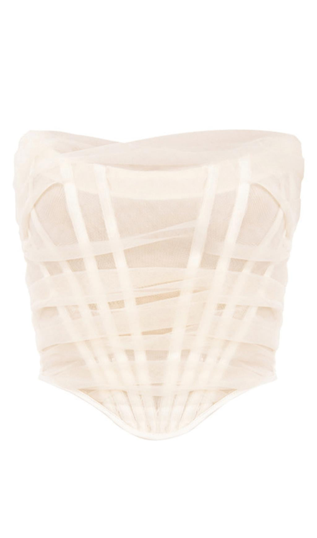 CORSETTO IN RETE A SPINA DI PESCE