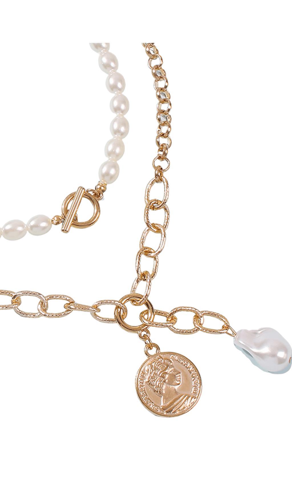 BOHEMIAN COIN PENDANT.