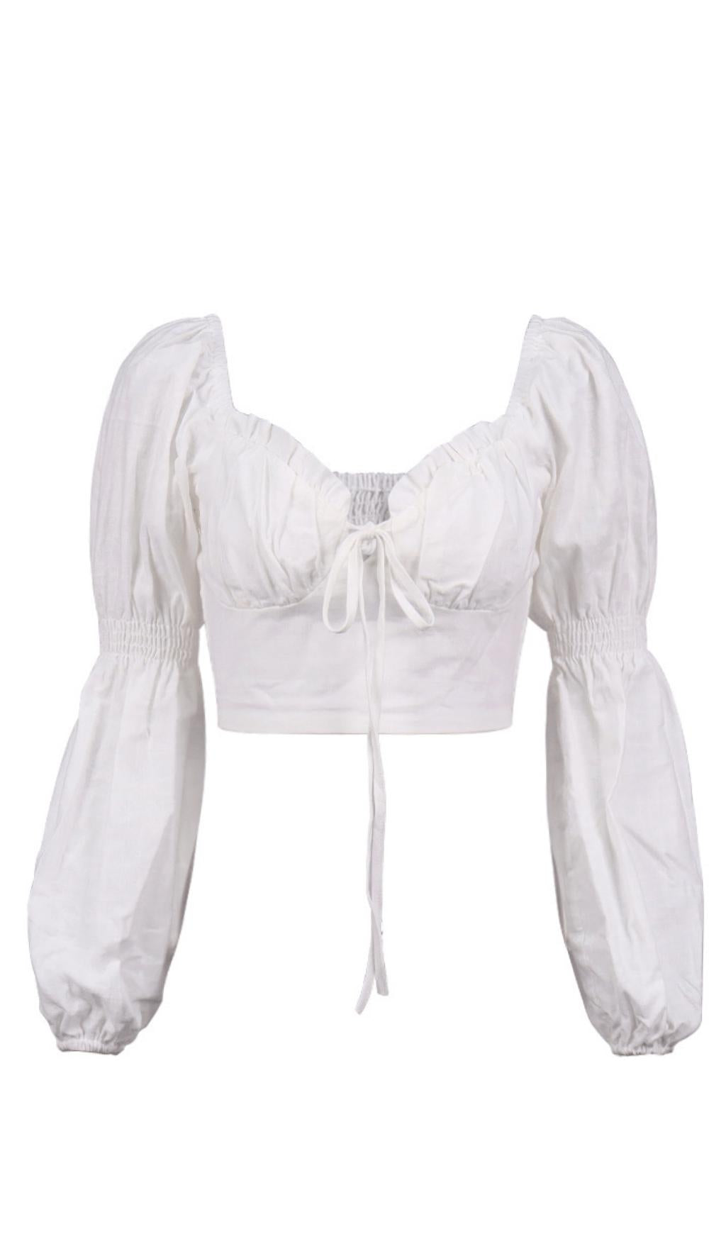 MAGLIETTA CORTA CON ORECCHIE DI LEGNO.